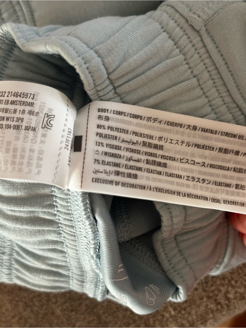 Abercrombie & Fitch Light Gray Kids Sweatpants Joggers - Picture 9 of 9